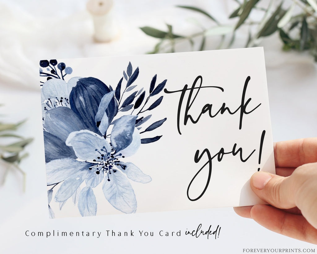 Complimentary Floral Thank You Card | www.foreveryourprints.com
