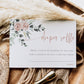 Floral Diaper Raffle Card | www.foreveryourprints.com