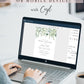 Eucalyptus Bridal Brunch Invitation | www.foreveryourprints.com