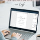 Classic Elopement Party Invitation | www.foreveryourprints.com