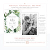 Greenery Wedding Postponement Announcement | www.foreveryourprints.com