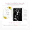 Sunflower Wedding Invitation | www.foreveryourprints.com