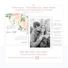 Peach Florals Wedding Invitation | www.foreveryourprints.com