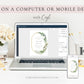 Eucalyptus Bridal Shower Invitation | www.foreveryourprints.com