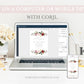 Burgundy Floral Wedding Invitation | www.foreveryourprints.com