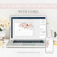 Blush Florals RSVP Reply Card | www.foreveryourprints.com