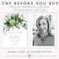 Eucalyptus Greenery Bridal Shower Invitation | www.foreveryourprints.com