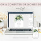 Eucalyptus Greenery Bridal Shower Invitation | www.foreveryourprints.com