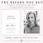 Minimalist Bridal Shower Invitation | www.foreveryourprints.com