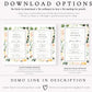 Floral Greenery Bridal Invitation | www.foreveryourprints.com