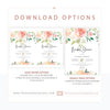 Peach Florals Bridal Shower Invitation | www.foreveryourprints.com