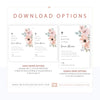 Floral Baptism Invitation | www.foreveryourprints.com