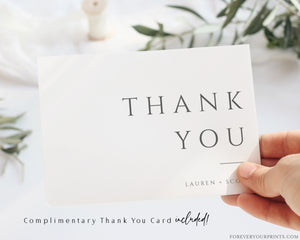 Complimentary Thank You Card Included | www.foreveryourprints.com